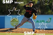 PHOTO: James Worsfold / SMP IMAGES / Baseball Australia | Action from the Australian Baseball League 2019/20 Round 2 clash between the Perth Heat v Canberra Cavalry played at Perth Harley-Davidson ballpark, Perth, Western Australia
